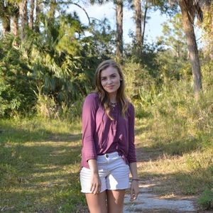 XS purple long sleeve blouse